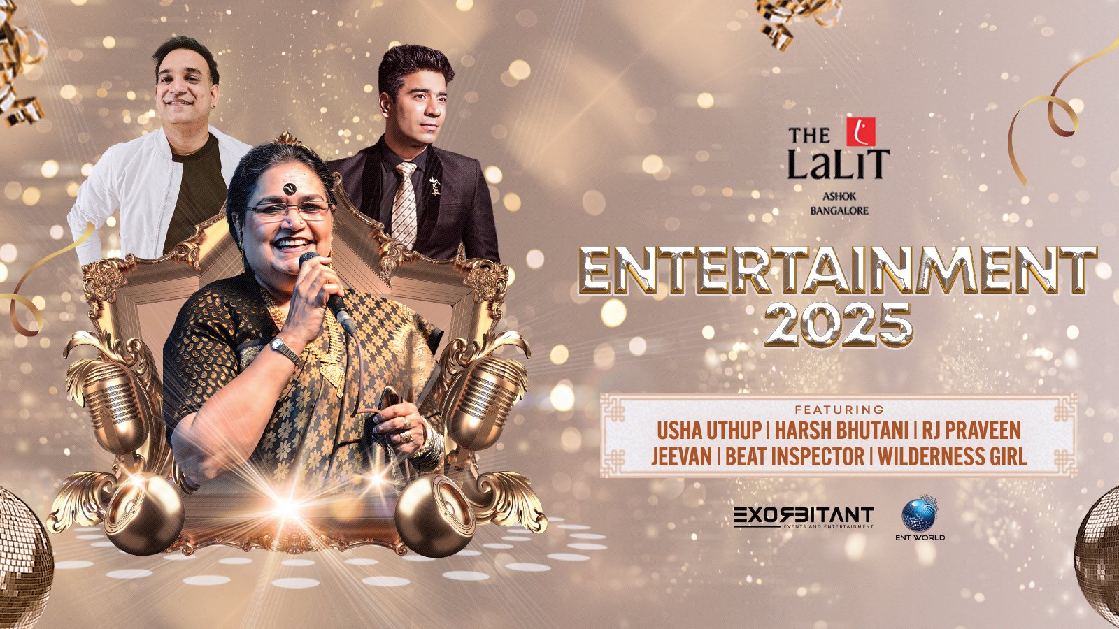 New Year Events In Bangalore 2025 | Usha Uthup Songs | The Lalit Ashok 1 new year events in bangalore